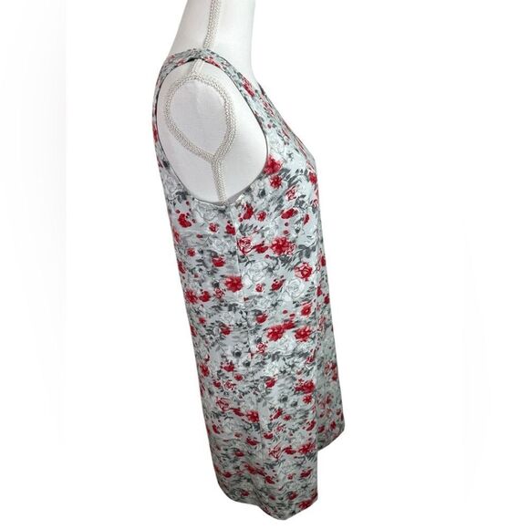 Kensie Windy Roses Floral Sleeveless Shift Dress Multi-Color Rear Zip Size S - Picture 4 of 13